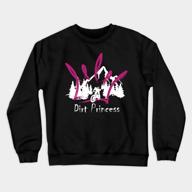 Dirt Princess - White Crewneck Sweatshirt by Dirt Princess